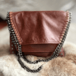 Bolso Dómina cuero cadena camel